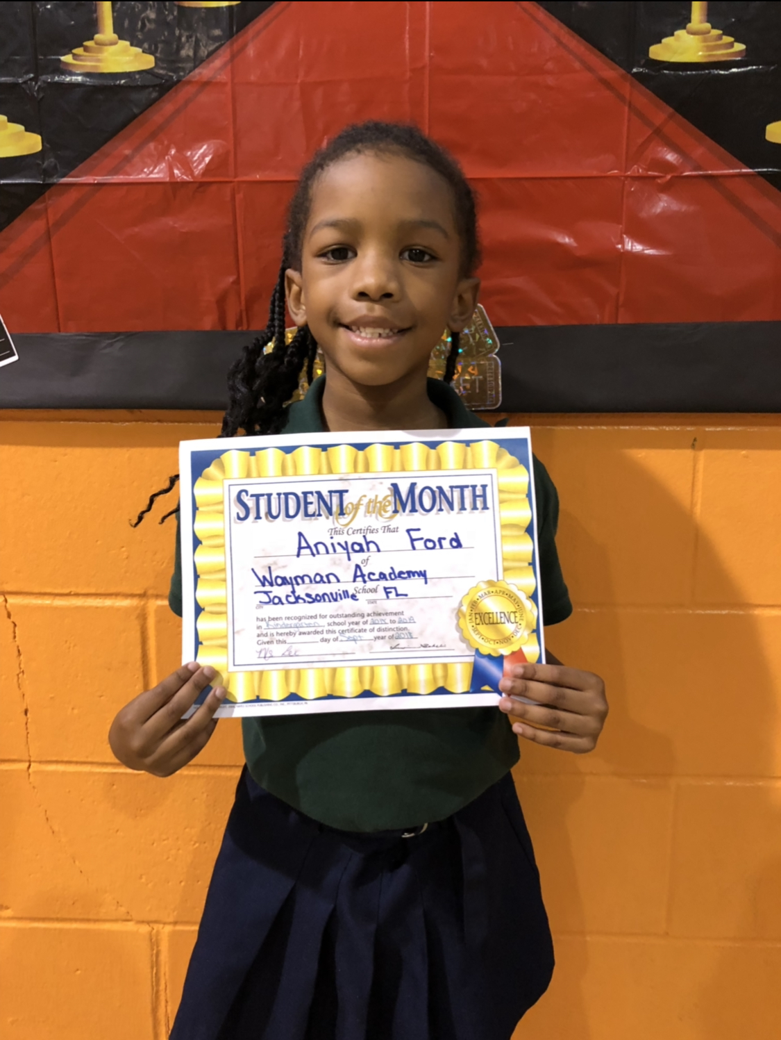 Student Of The Month – Wayman Academy of the Arts