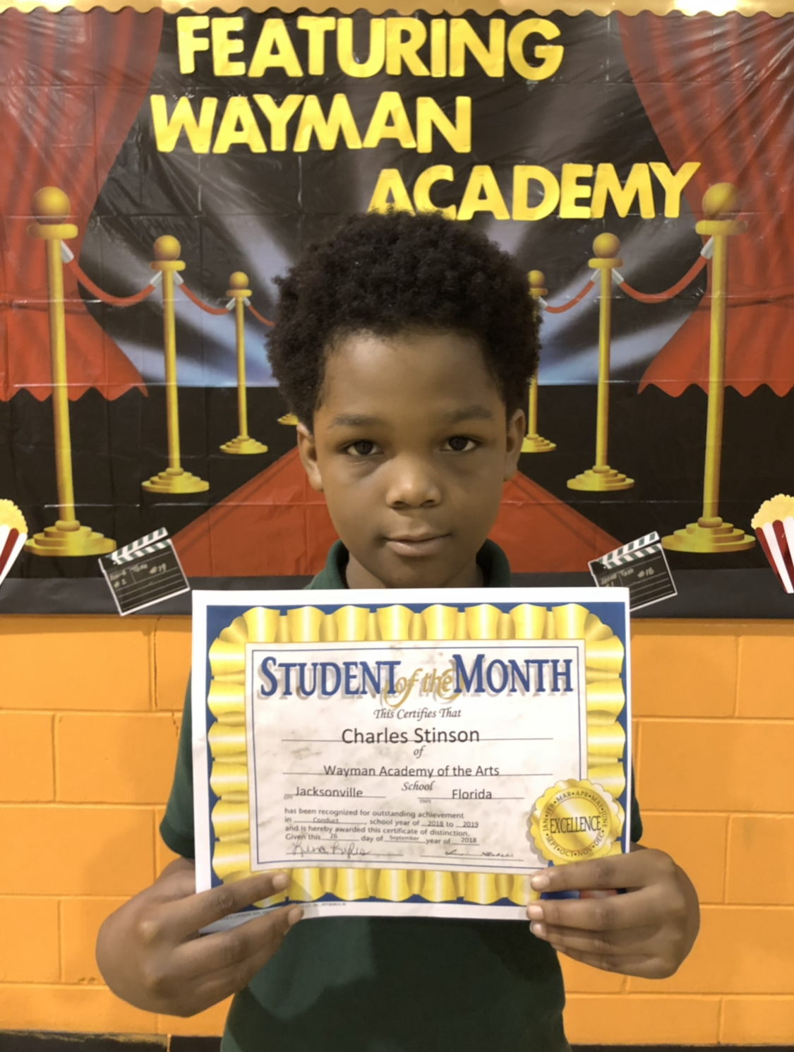 Student Of The Month – Wayman Academy of the Arts