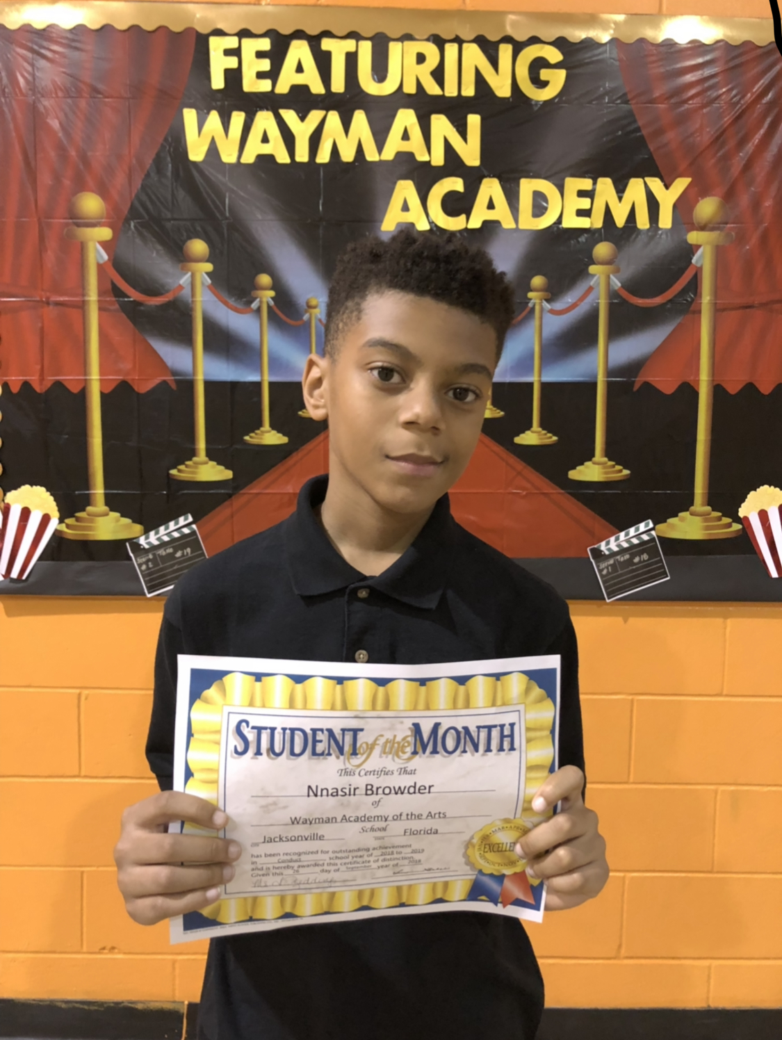 Student Of The Month – Wayman Academy of the Arts